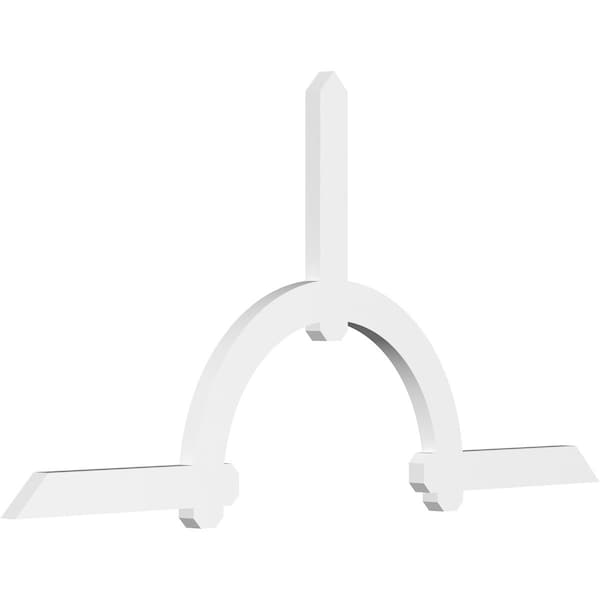 Ekena Millwork Ericson Architectural Grade PVC Gable Bracket, 84"W x 42"H x 2"D x 4"F, 12/12 Pitch GBP084X42X0204ERI00 - main